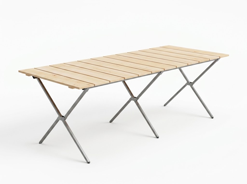 [KT-PT-65200] Pazarcı Portatif Tezgahı 65x200 cm