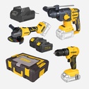 Akülü Matkap Set 3'lü Set RTRMax RTSSET02 S-Lion Smart Serisi 20V